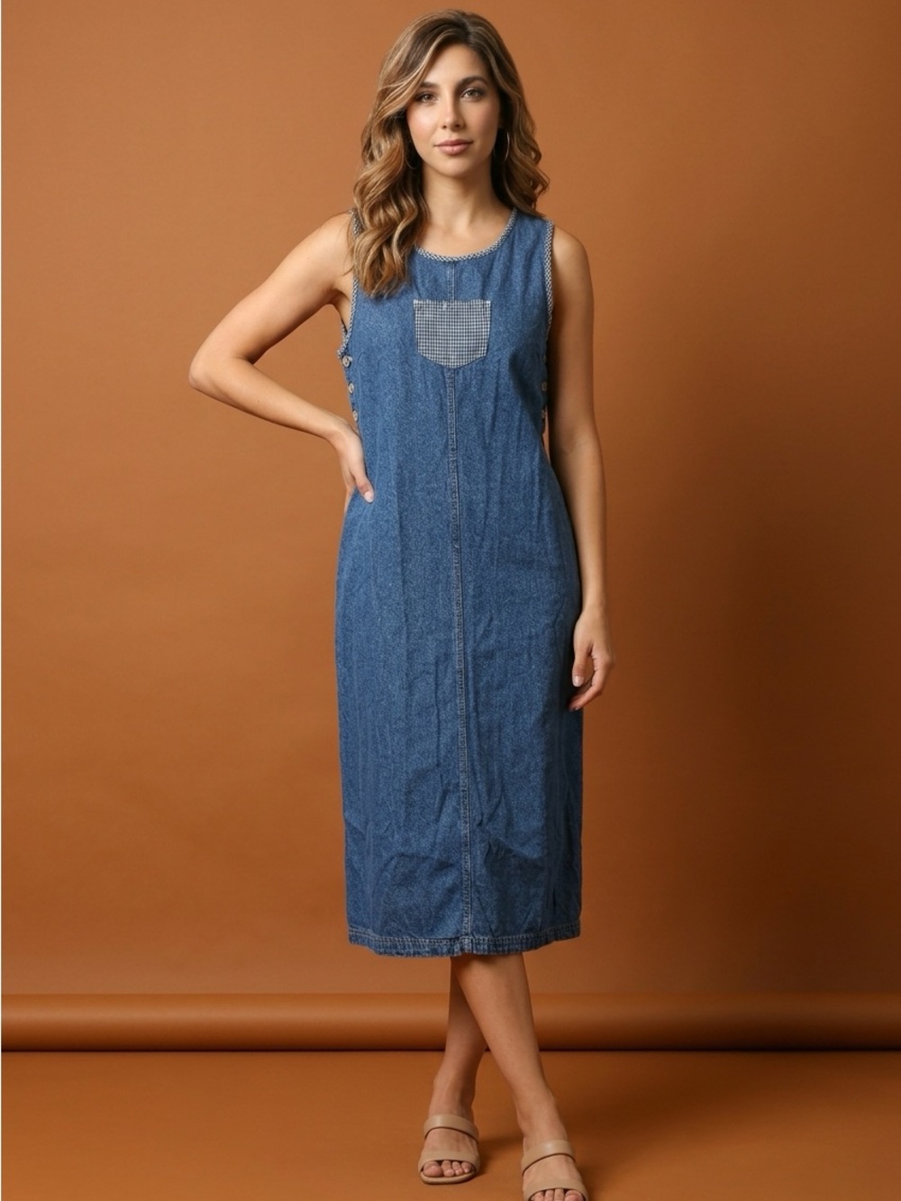 Vintage True Blue Denim Dress